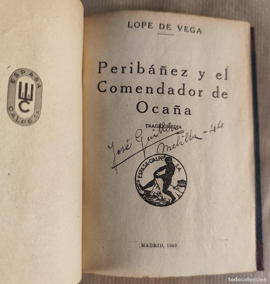 Libros de segunda mano: Perib&aacute;&ntilde;ez y el Comendador de Oca&ntilde;a, Lope de Vega