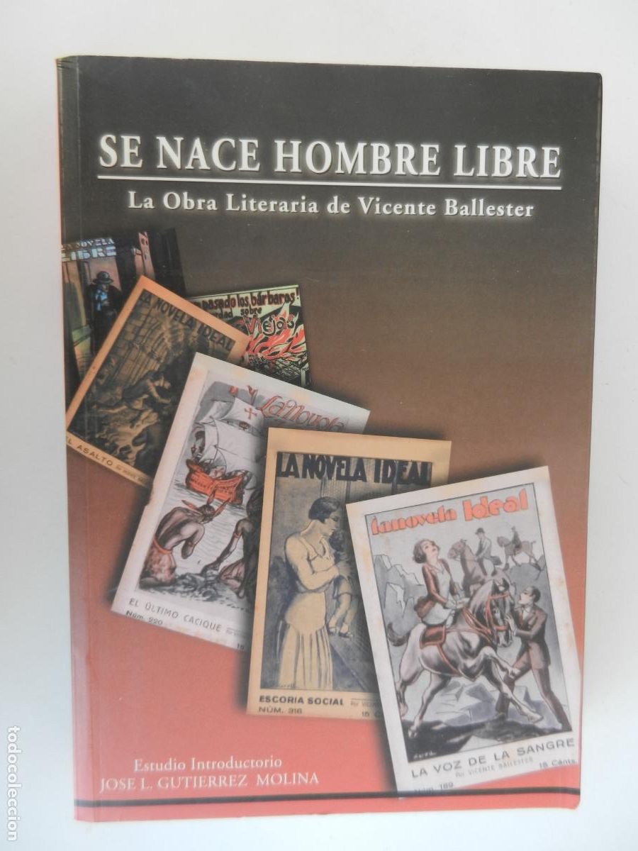 Libros de segunda mano: SE NACE HOMBRE LIBRE - VICENTE BALLESTER - DIPUTACION DE CADIZ 1998