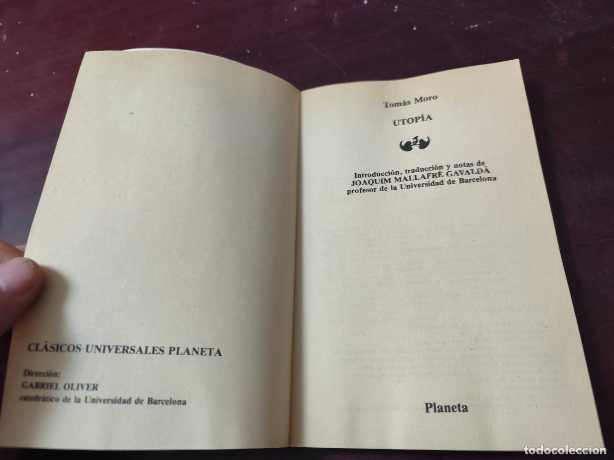 Libros de segunda mano: UTOPIA / TOMAS MORO / CJA 444 / PLANETA - Foto 6