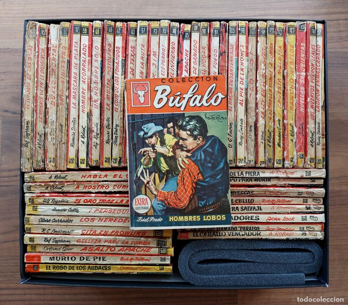Libros de segunda mano: B&Uacute;FALO EXTRA ILUSTRADA OESTE BRUGUERA - LOTE 48 NOVELAS ANTIGUAS-BOLSILIBROS-PULP (BUEN ESTADO)