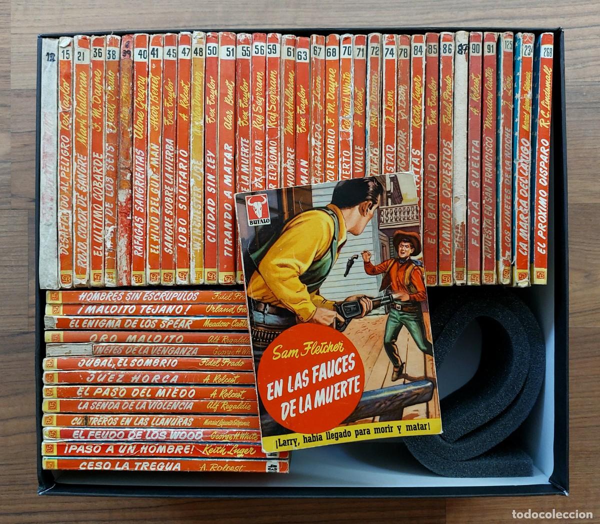 Libros de segunda mano: B&Uacute;FALO 1&deg; EPOCA OESTE BRUGUERA - LOTE 48 NOVELAS ANTIGUAS-BOLSILIBROS-PULP (BUEN ESTADO)