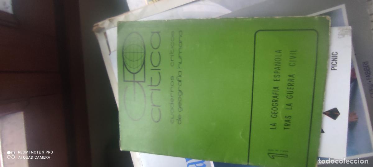 Libri di seconda mano: GEOCRITICA 1. LA GEOGRAF&Iacute;A ESPA&Ntilde;OLA TRAS LA GUERRA CIVIL. libro