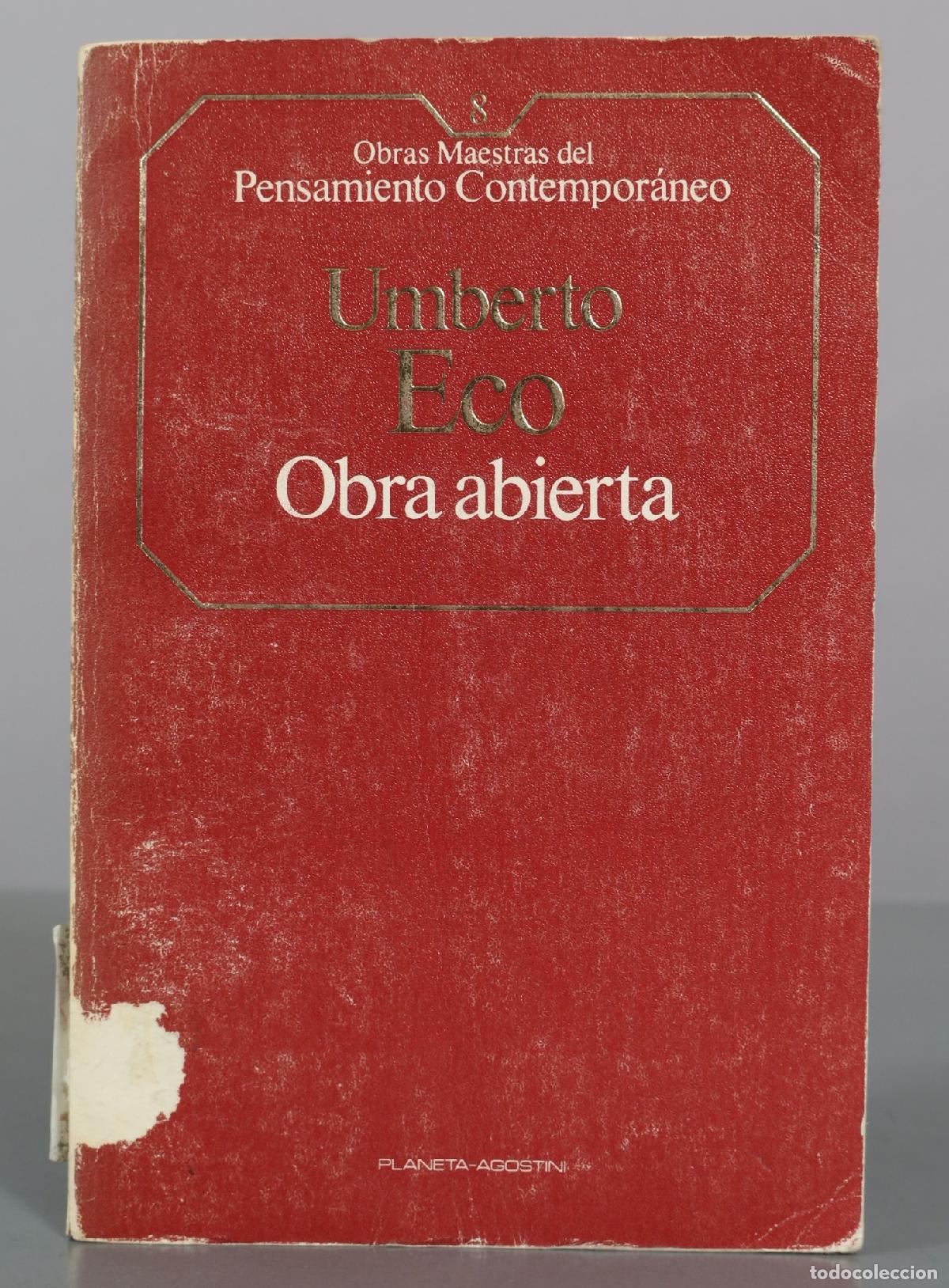 Libros de segunda mano: Obra abierta - Umberto Eco - Planeta-DeAgostini