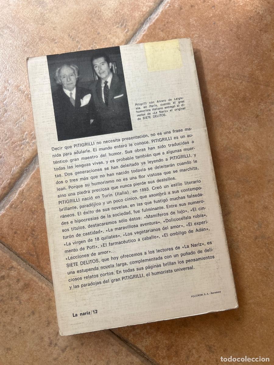 Libros de segunda mano: Siete delitos - Pitigrilli - Foto 4