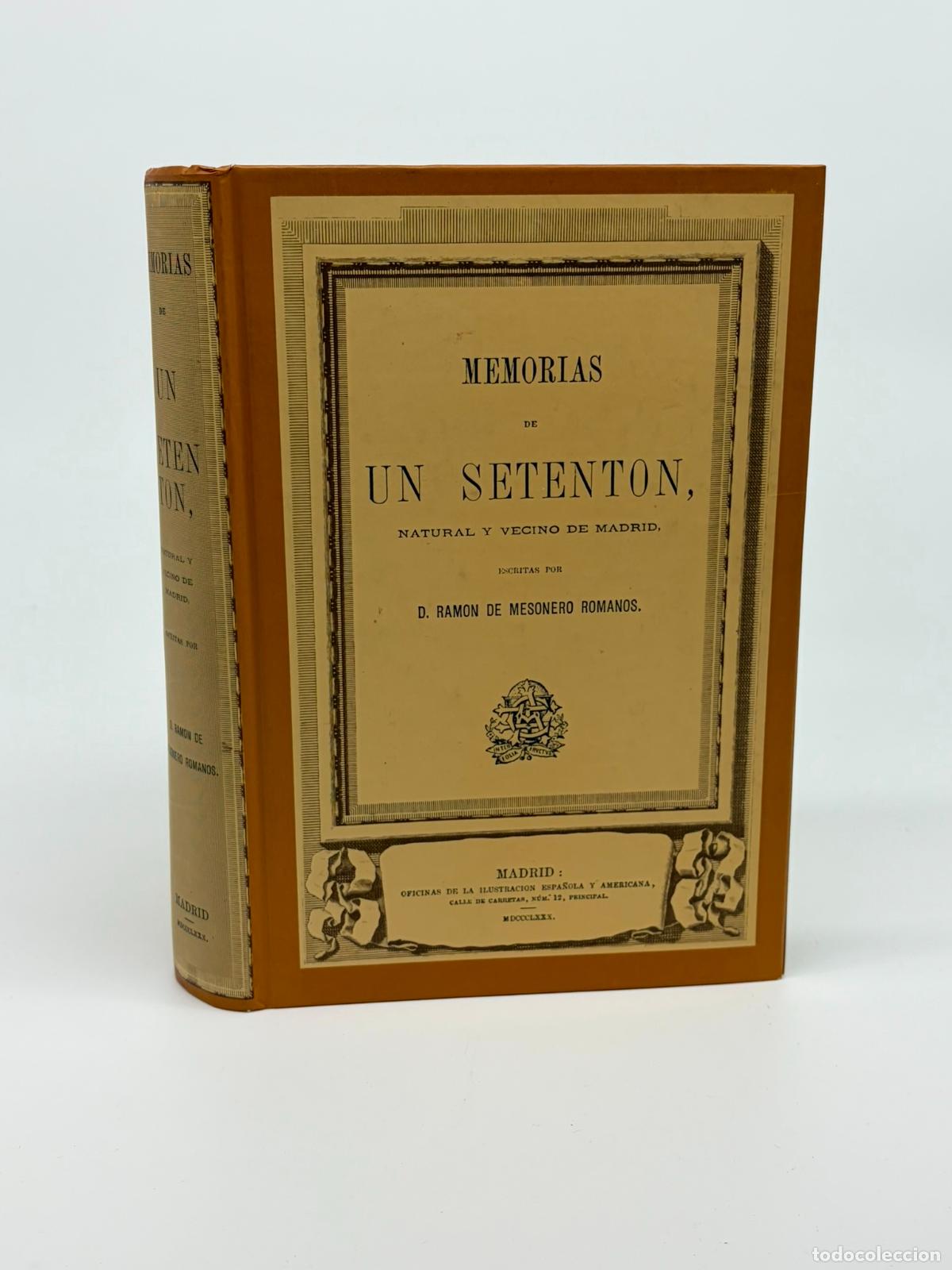 Libros de segunda mano: D. Ram&oacute;n de Mesonero Romanos - Memorias de un setent&oacute;n, natural y vecino de Madrid