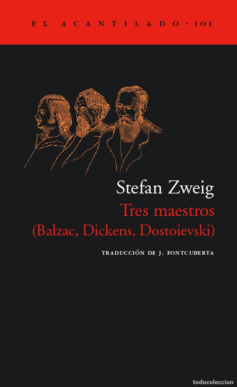 Livros em segunda m&atilde;o: Tres maestros: Balzac, Dickens, Dostoievski. - Zweig, Stefan.