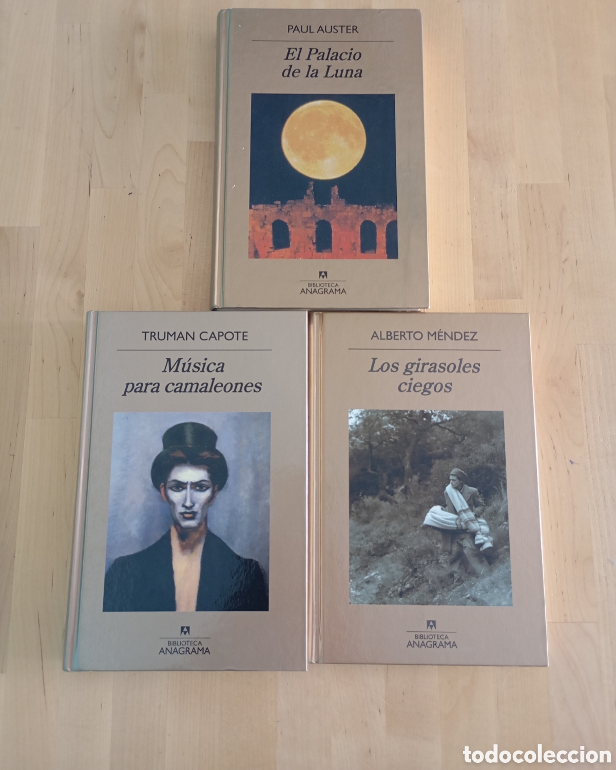 Libros de segunda mano: Biblioteca Anagrama M&uacute;sica para Camaleones Capote Palacio de la luna Auster Girasoles Ciegos M&eacute;ndez