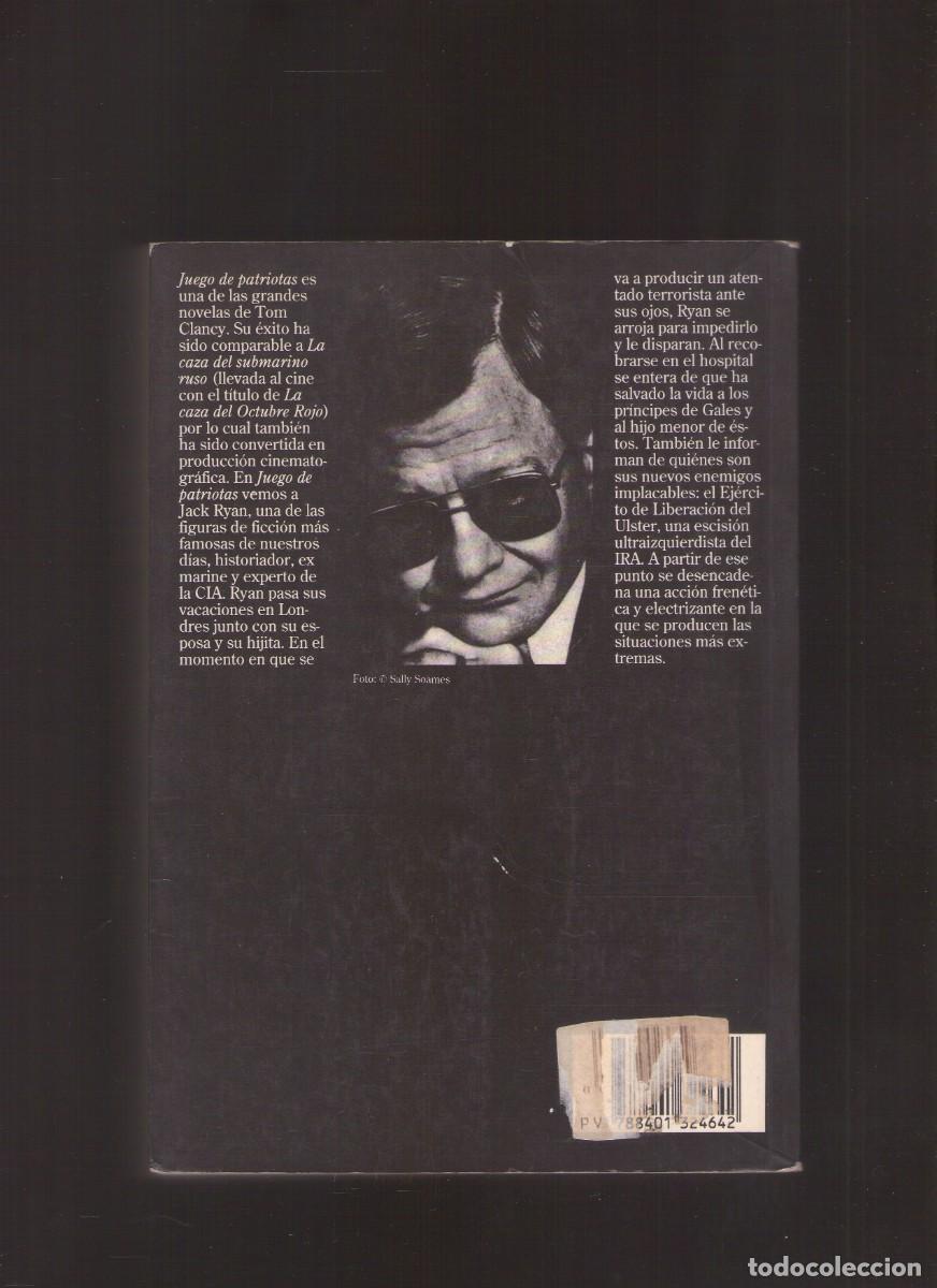 Libros de segunda mano: Bd. Juego de patriotas (Tom Clancy) - Foto 2