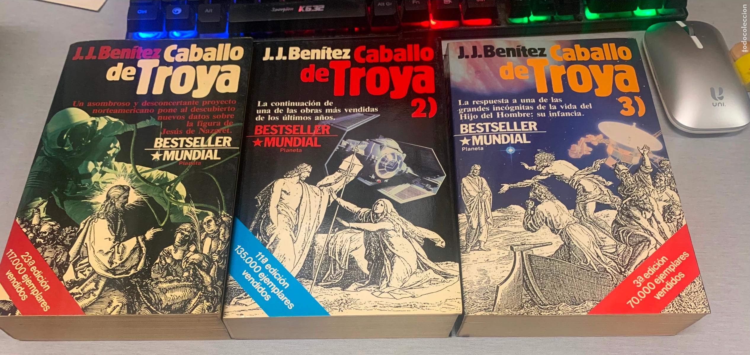Libri di seconda mano: CABALLO DE TROYA 1, 2 Y 3 / J. J. BEN&Iacute;TEZ / PLANETA 1986 - 1987