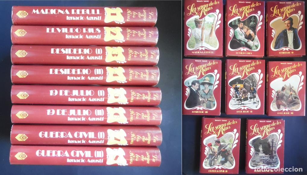 Libros de segunda mano: Ignacio Agust&iacute;, las 5 novelas la saga Rius: Mariona Rebull, Viudo Rius, Desiderio, 19 julio, Guerra