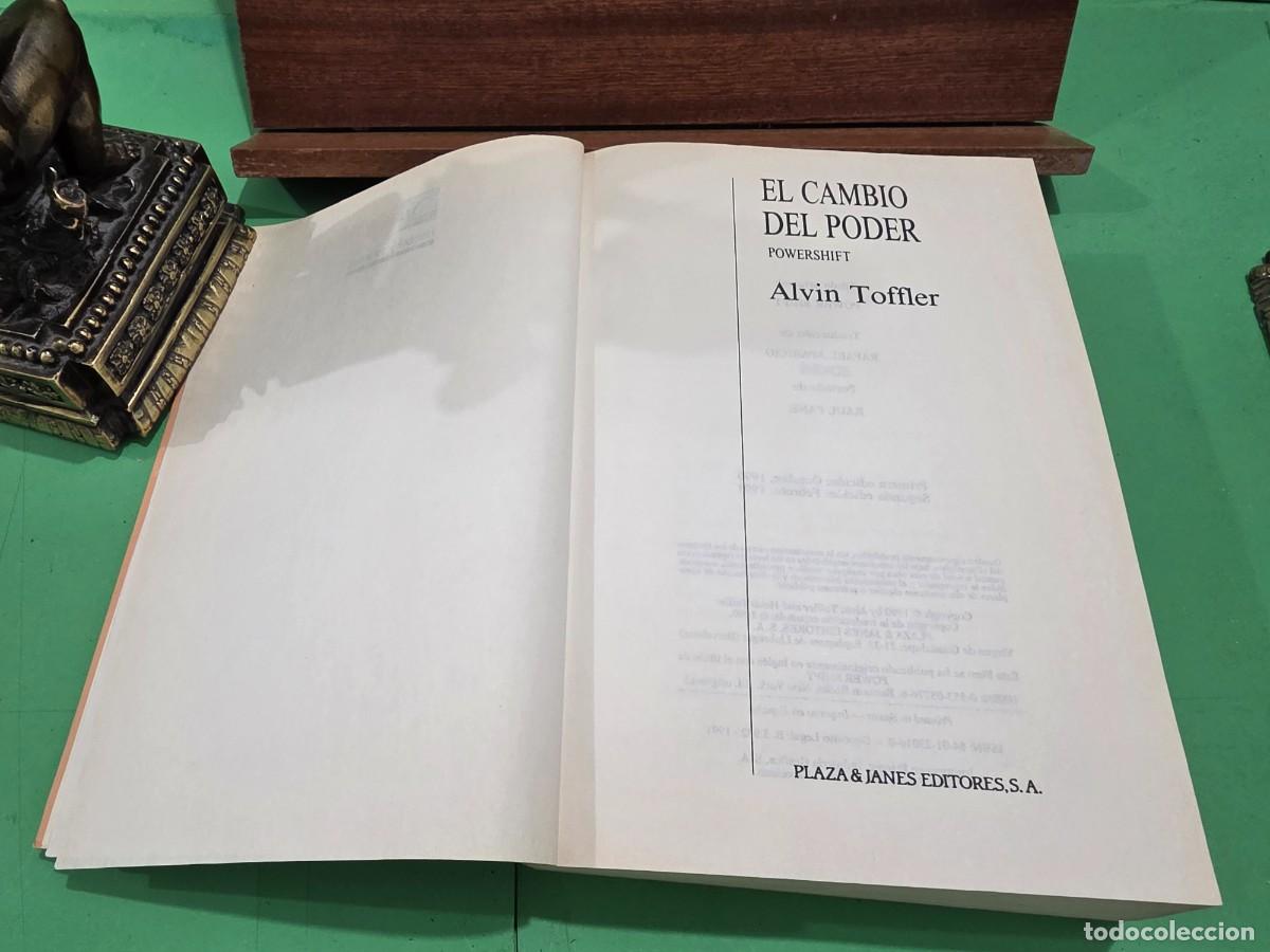 Libros de segunda mano: &rdquo;&rdquo;EL CAMBIO DEL PODER&rdquo;&rdquo;...POWERSHIFT...ALVIN TOFLLER...PLAZA Y JANES...1991... - Foto 5