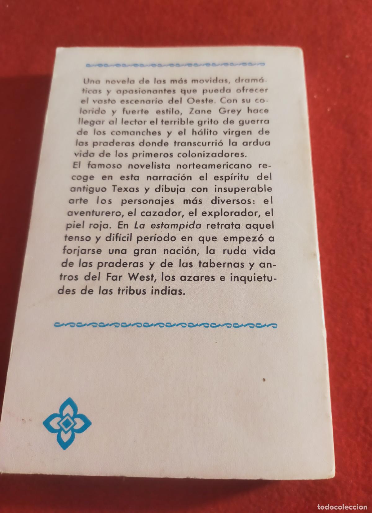 Libros de segunda mano: ZANE GREY - LA ESTAMPIDA - editorial juventud. - Foto 2