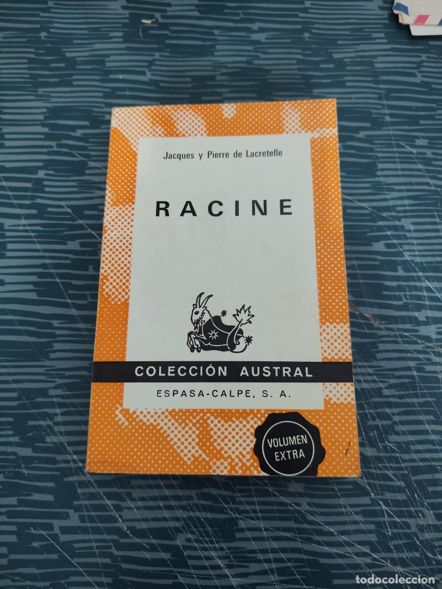 Libros de segunda mano: RACINE, JACQUES Y PIERRE DE LACRETELLE,ESPASA CALPE,1974,215 P&Aacute;G.