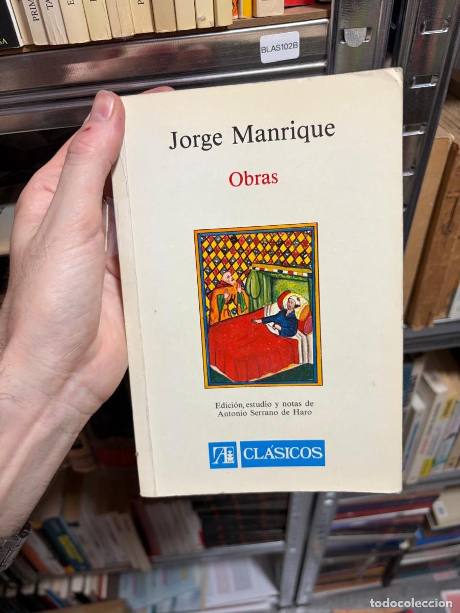 Libros de segunda mano: BLAS102B &mdash; Jorge Manrique &mdash; Obras &mdash; -