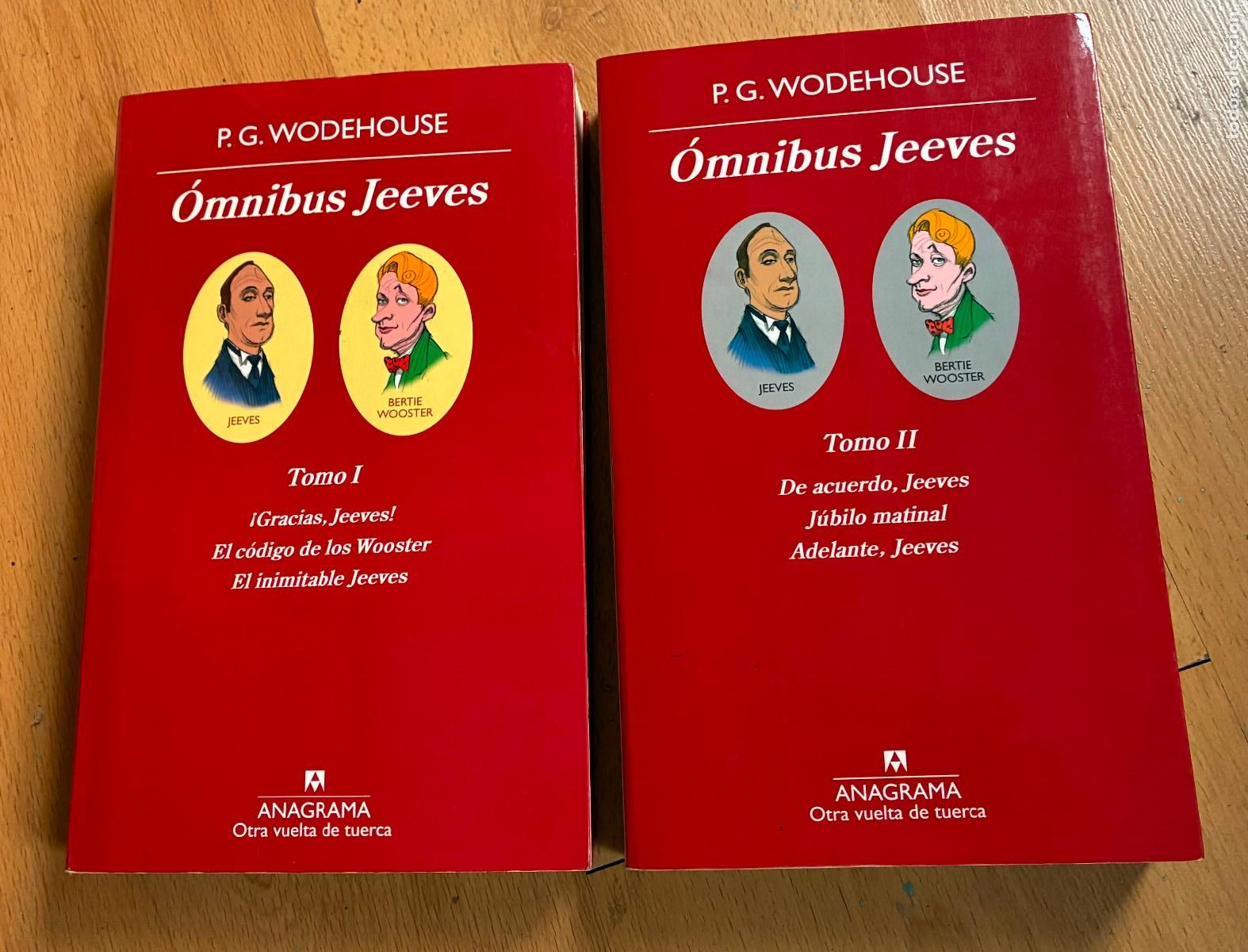 Libros de segunda mano: OMNIBUS JEEVES, 2 Tomos, P.G Wodehouse, Anagrama. 1 edicion