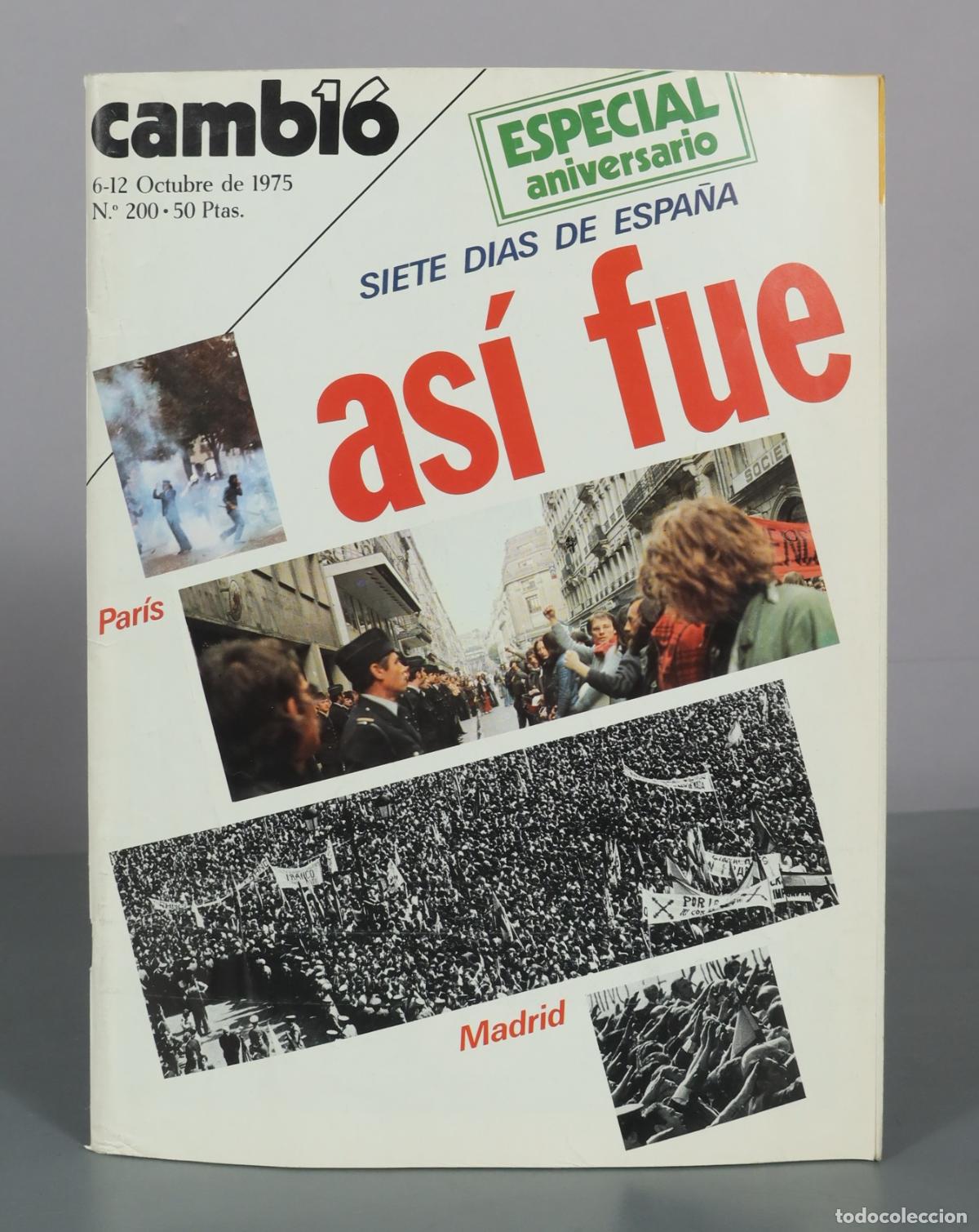 Libros de segunda mano: Cambio 16 - As&iacute; fue - Siete d&iacute;as de Espa&ntilde;a