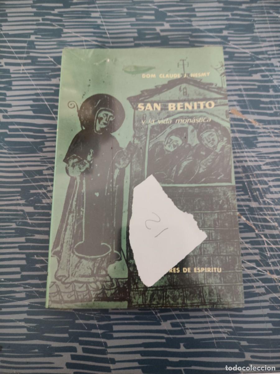 Livros em segunda m&atilde;o: SAN BENITO Y SU VIDA MONASTICA,DOM CLAUDE J.NESMY,AGUILAR, PRECINTADO.