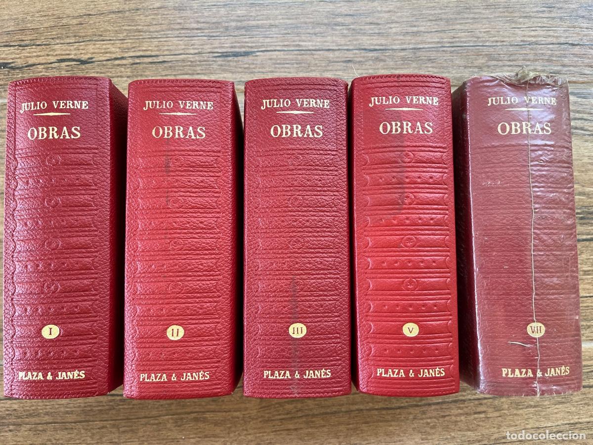 Libros de segunda mano: Obras - Julio Verne - 5 vol&uacute;menes - Plaza y Jan&eacute;s