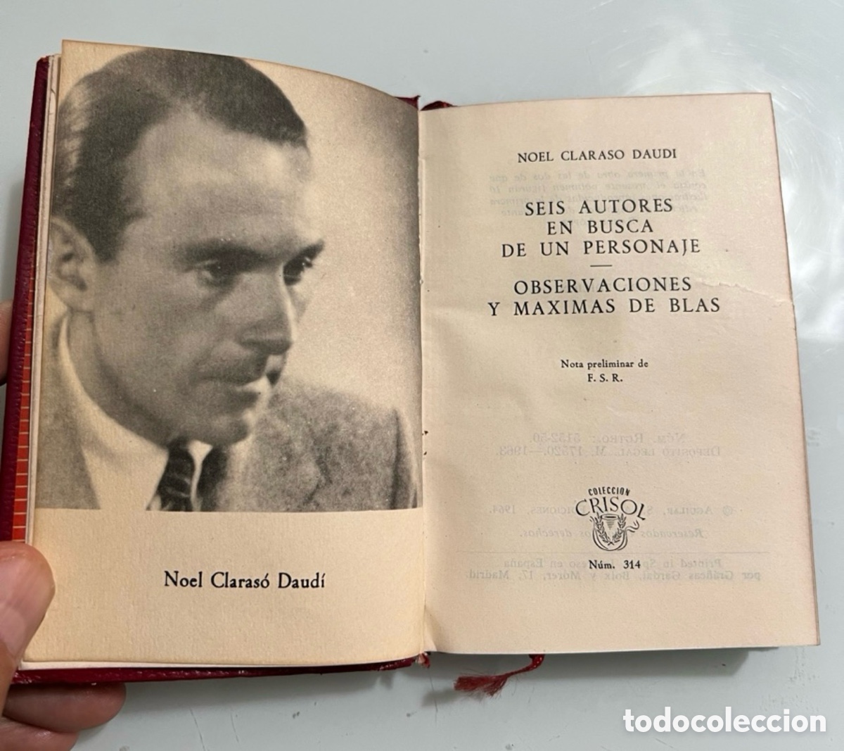 Second hand books: Seis autores en busca de un personaje - observaciones y m&aacute;ximas de Blas. Noel Claraso. Crisol 314