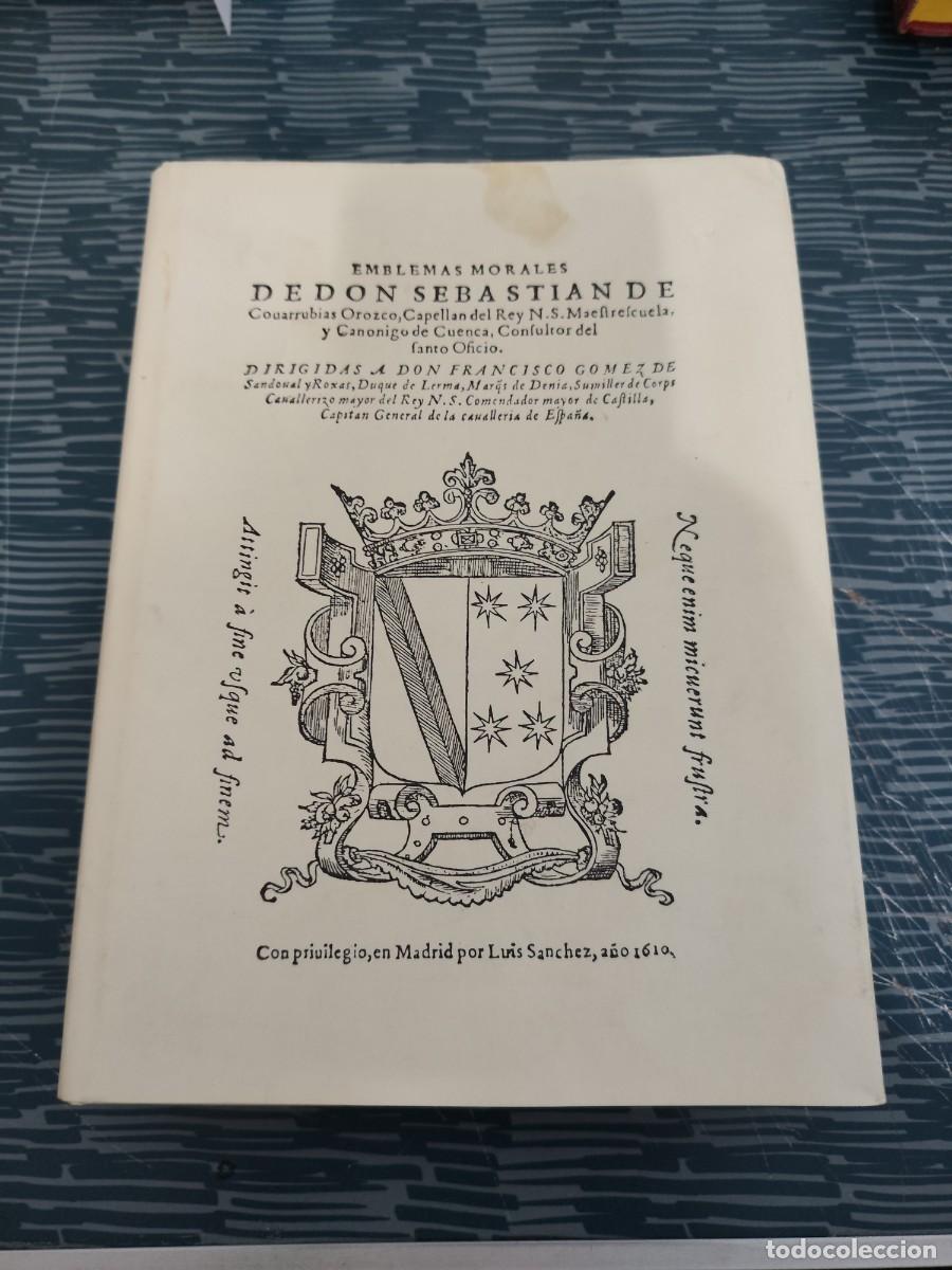 Libros de segunda mano: EMBLEMAS MORALES, SEBASTI&Aacute;N DE COVARRUBIAS, MADRID,1978,VER FOTOS.
