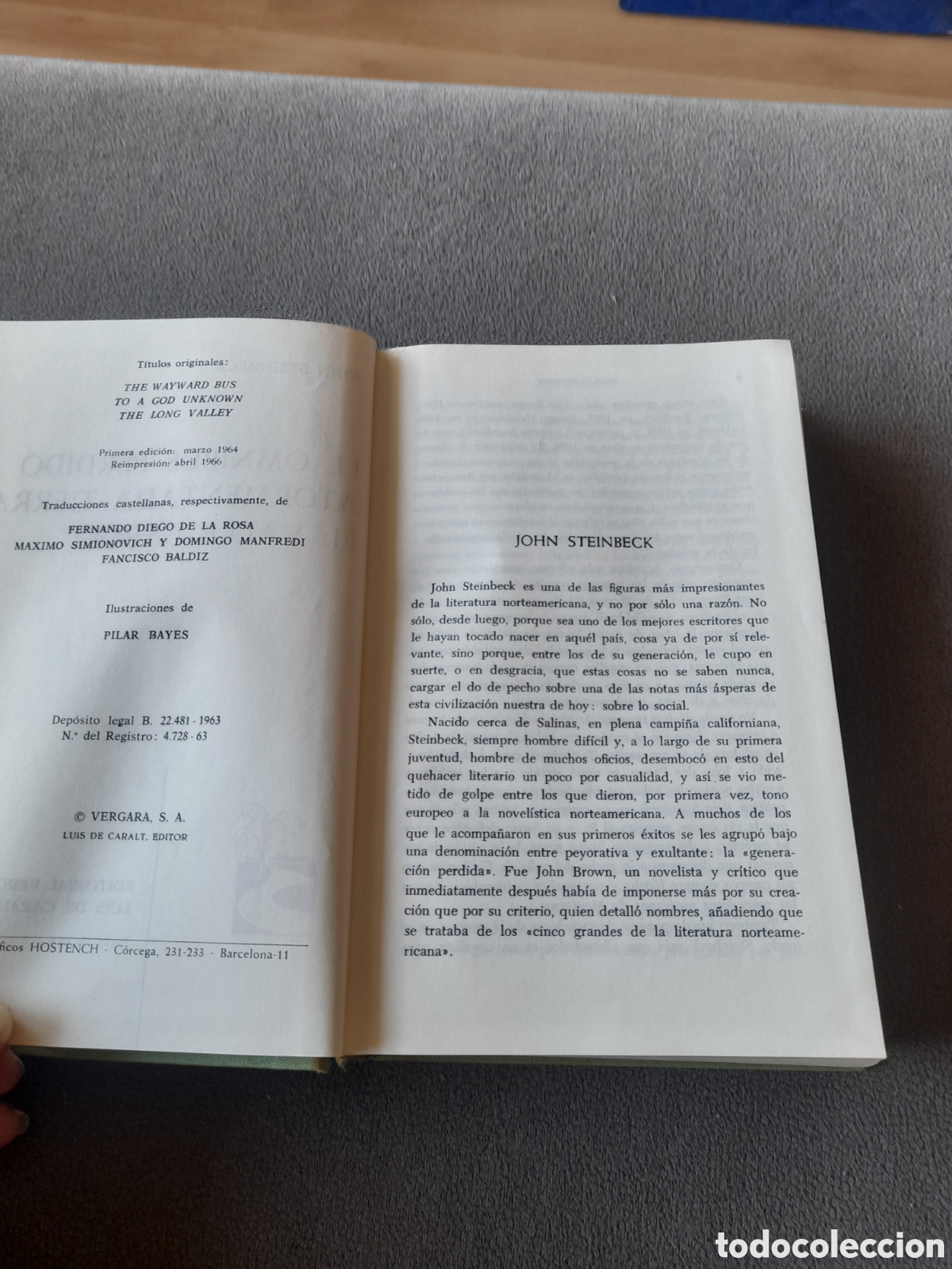 Libros de segunda mano: John Steinbeck por ediciones Vergara - Foto 5