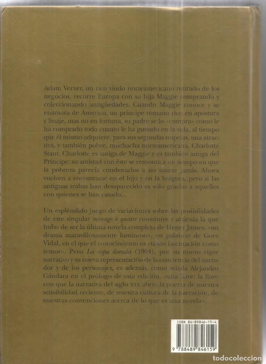 Libros de segunda mano: HENRY JAMES. LA COPA DORADA. ALBA - Foto 2