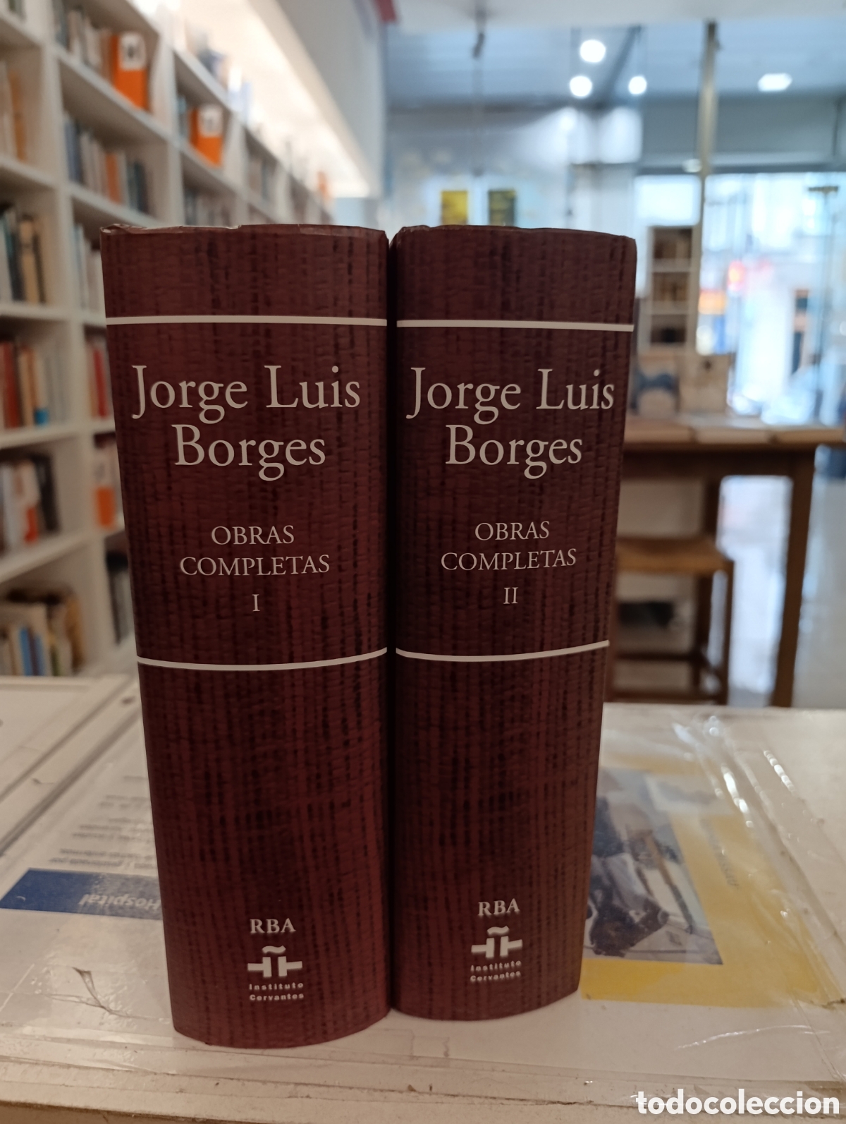 Libros de segunda mano: OBRAS COMPLETAS - JORGE LUIS BORGES - RBA INSTITUTO CERVANTES 2005 (2VOLS)