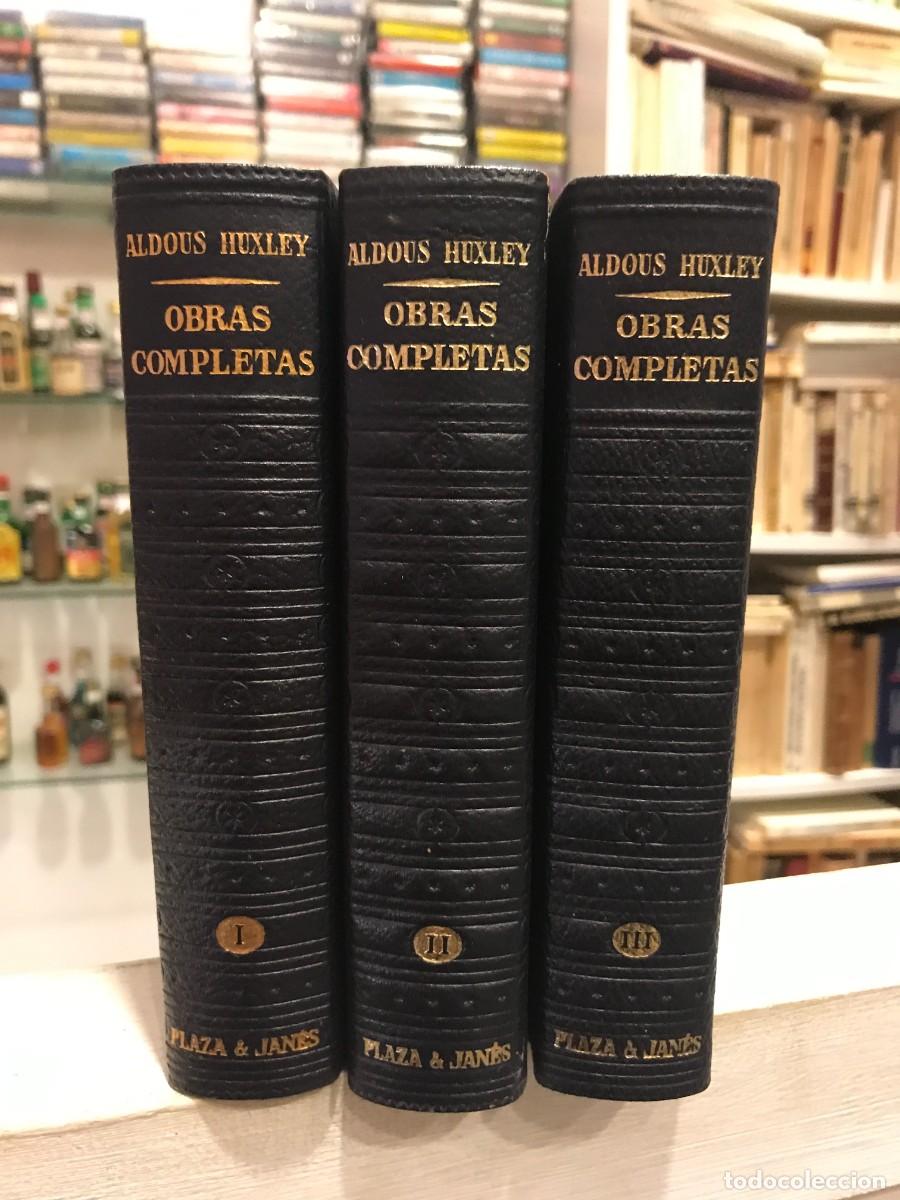 Libros de segunda mano: ALDOUS HUXLEY. OBRAS COMPLETAS (3 TOMOS) ED. PLAZA JAN&Eacute;S, 1963