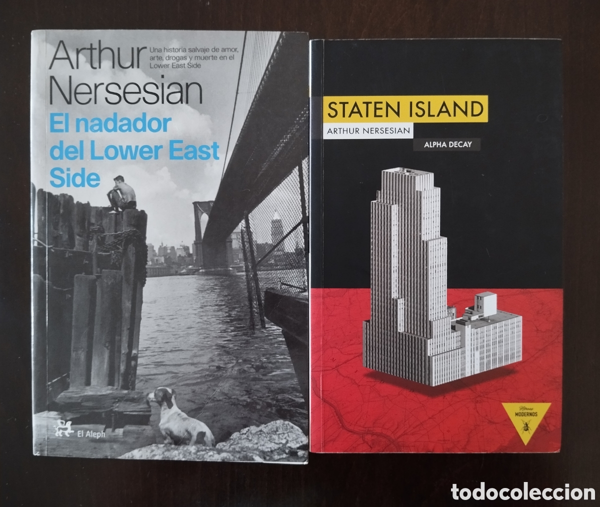 Libros de segunda mano: Lote 2 novelas de Arthur Nersesian: El nadador del Lower East Side + Staten Island