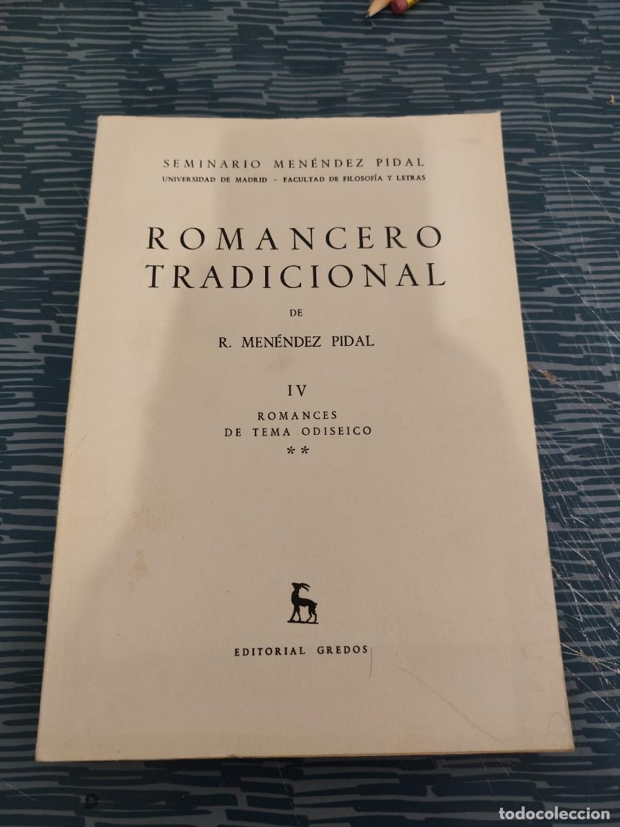 Libros de segunda mano: ROMANCERO TRADICIONAL,R.MENENDEZ PIDAL, GREDOS EDITORIAL,1970,280 PAG,LEER