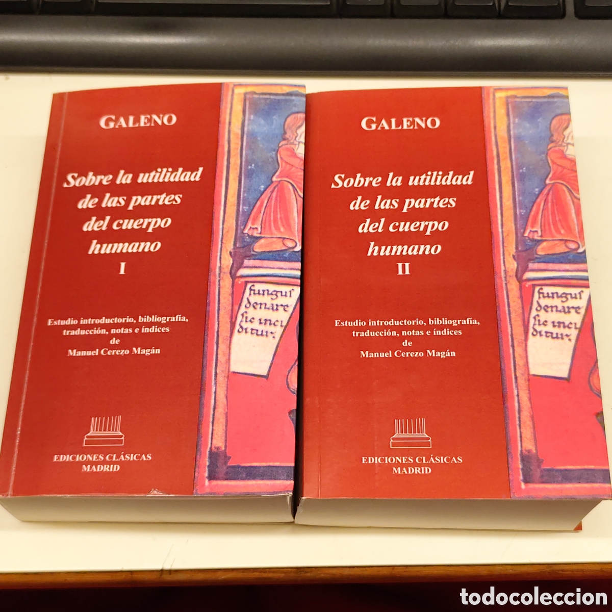 Libros de segunda mano: GALENO - SOBRE LA UTILIDAD DE LAS PARTES DEL CUERPO HUAMANO - TOMO I Y II - UNO DEDICADO / 1491