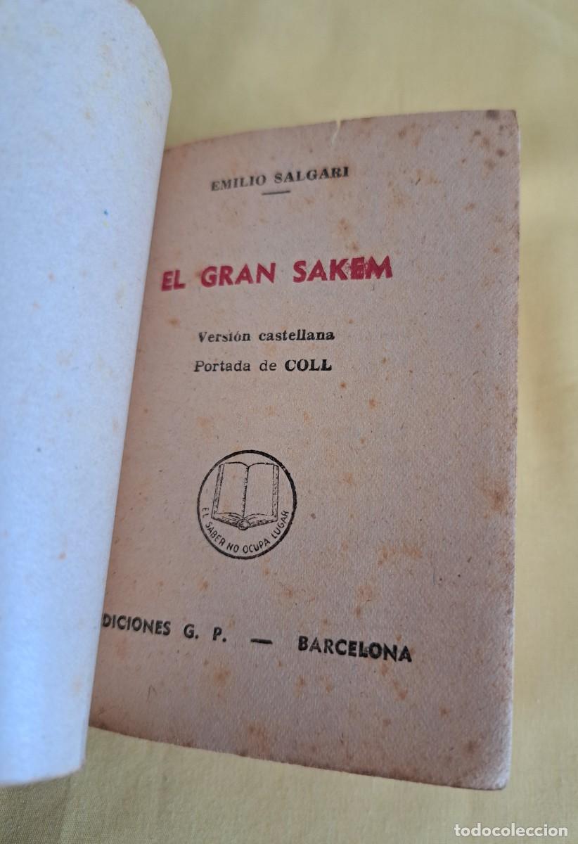 Libros de segunda mano: EMILIO SALGARI - EL GRAN SAKEM - EDICIONES G.P. - Foto 2