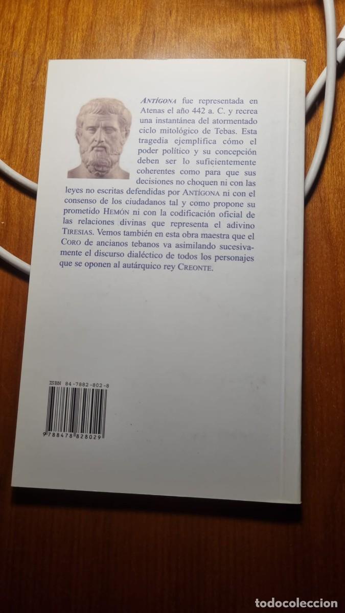 Libros de segunda mano: Ant&iacute;gona. S&oacute;focles. Ediciones cl&aacute;sicas. Nuevo - Foto 2