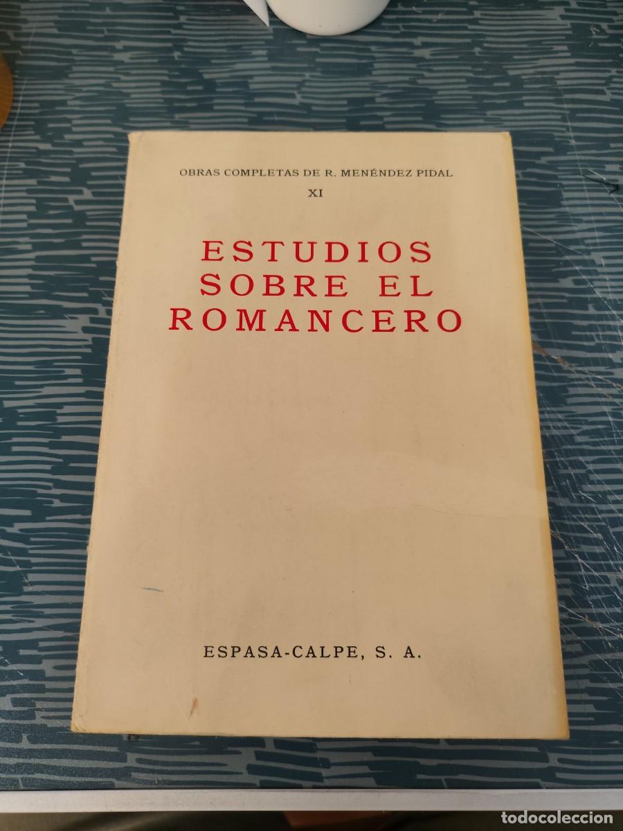 Libros de segunda mano: ESTUDIOS SOBRE EL ROMANCERO,R.MENENDEZ PIDAL, ESPASA CALPE,1973,510 P&Aacute;G