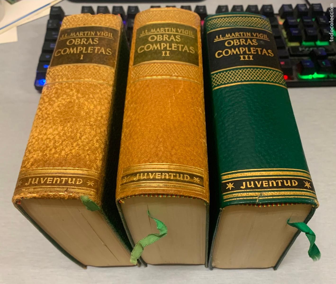 Libros de segunda mano: J. L. MART&Iacute;N VIGIL / OBRAS COMPLETAS I, II, IIII / ED. JUVENTUD 1&ordf; EDICI&Oacute;N 1964-1965-1969