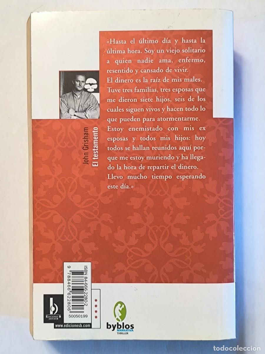 Libros de segunda mano: El testamento - John Grisham - Foto 2