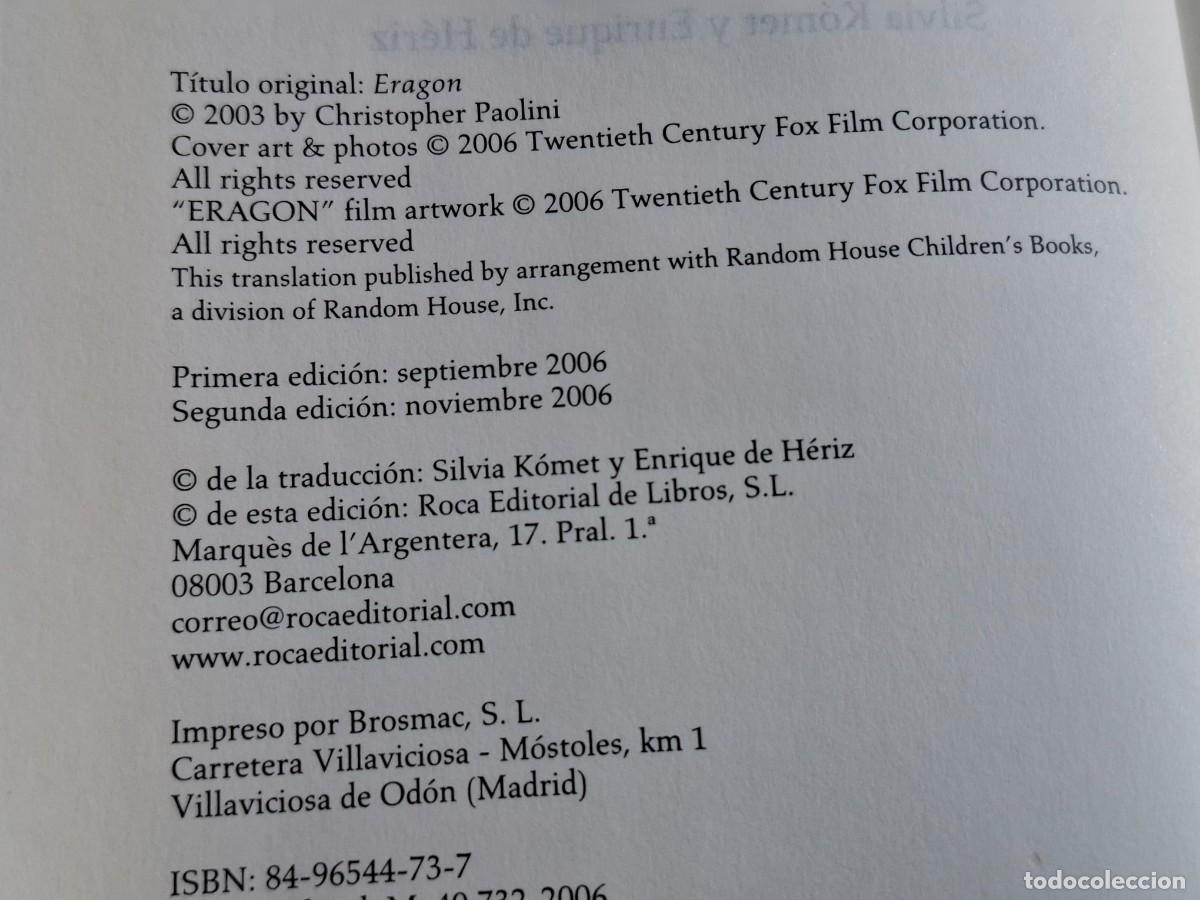 Libros de segunda mano: ERAGON - CHRISTOPHER PAOLINE - COLECCION 4 LIBROS - Foto 6