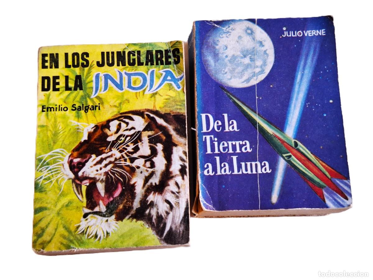 Libri di seconda mano: DOS LIBROS - DE LA TIERRA A LA LUNA - EN LOS JUNGLARES DE LA INDIA
