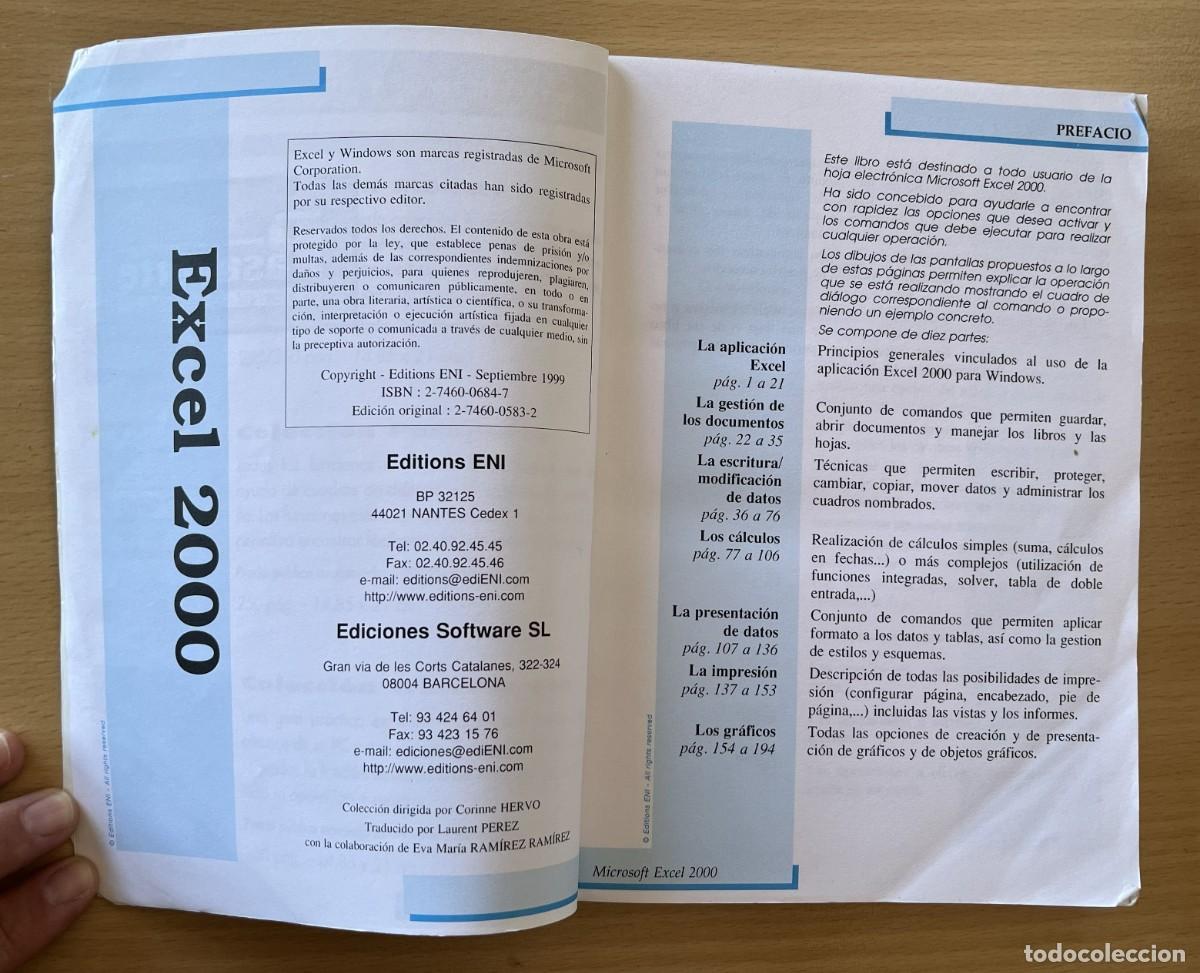 Libros de segunda mano: Libro Microsoft Excel 2000 Manual ENI - Foto 3
