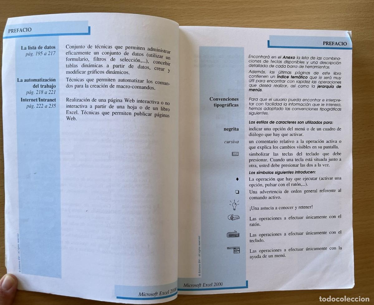 Libros de segunda mano: Libro Microsoft Excel 2000 Manual ENI - Foto 4