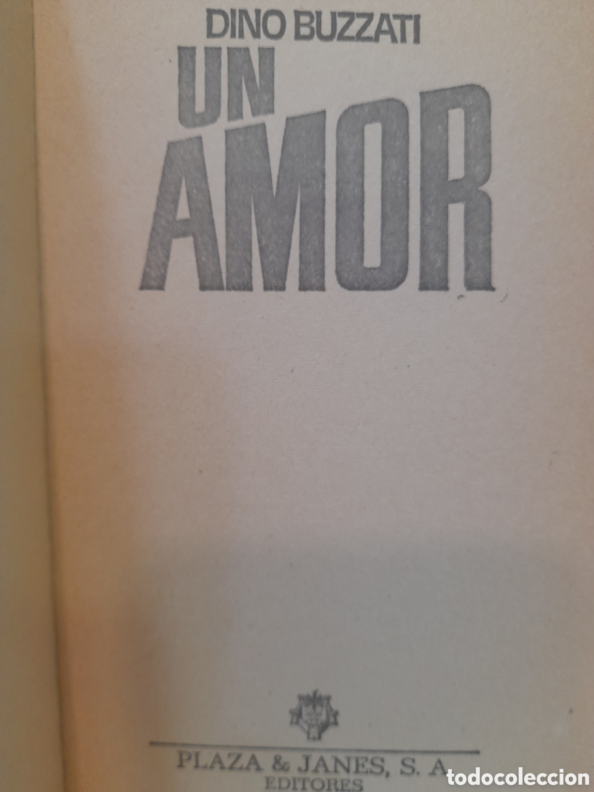 Livres d'occasion: Dino Buzzati. Un amor