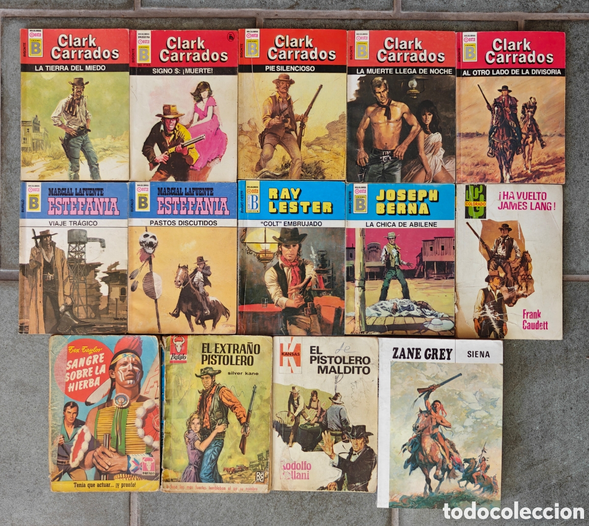 Livres d'occasion: Lote 14 Novelas Oeste Varios Autores