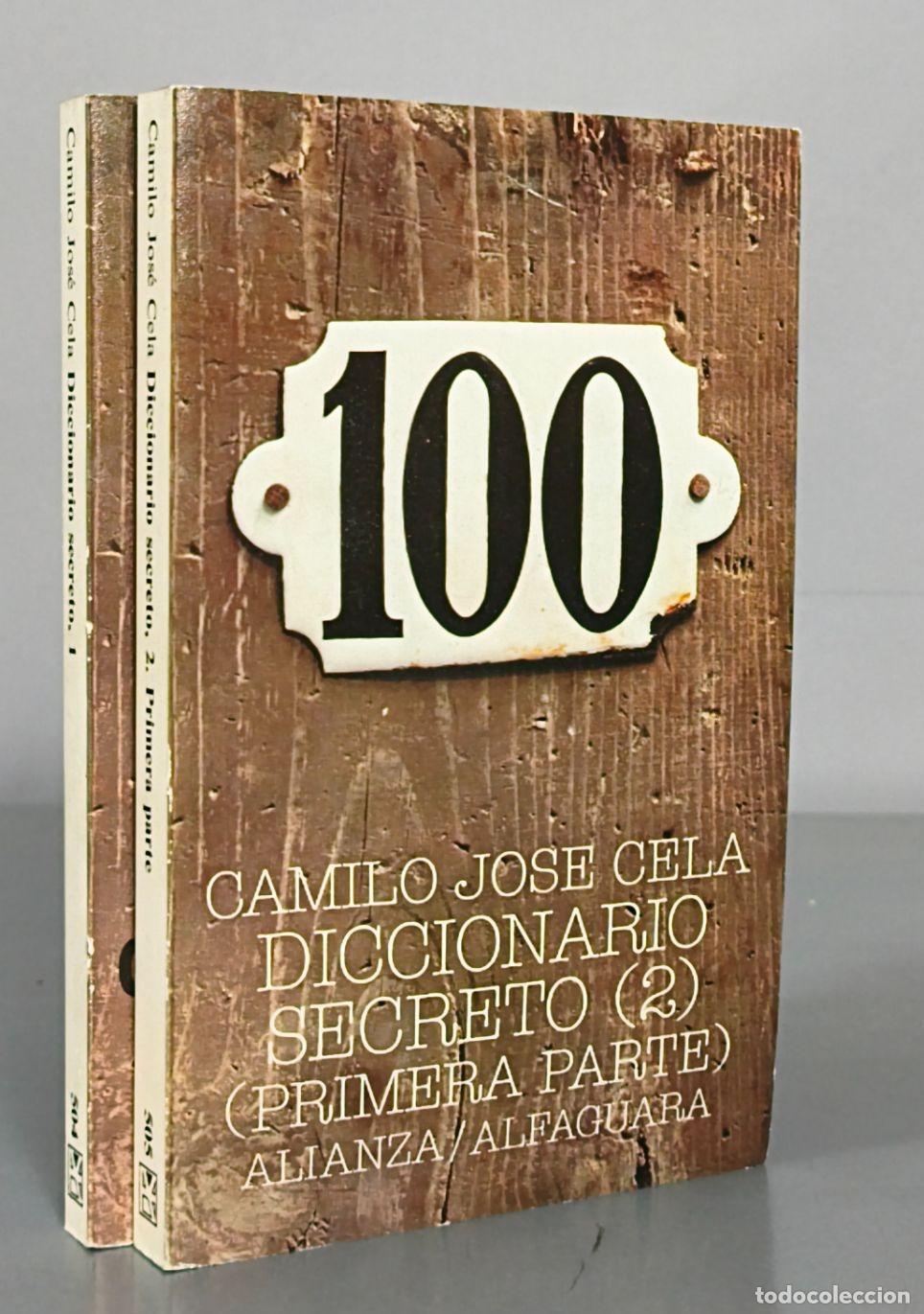 Libros de segunda mano: Diccionario secreto: Series coleo y afines - Camilo Jos&eacute; Cela - Alianza Editorial 2 TOMOS