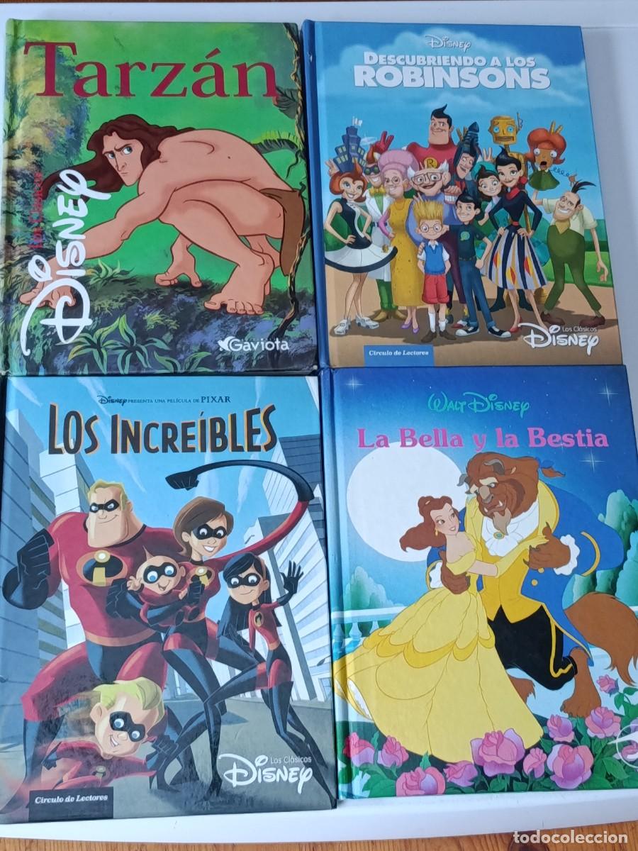 Libros de segunda mano: 4 LIBROS DISNAY CON SUS MEJORES CUENTOS