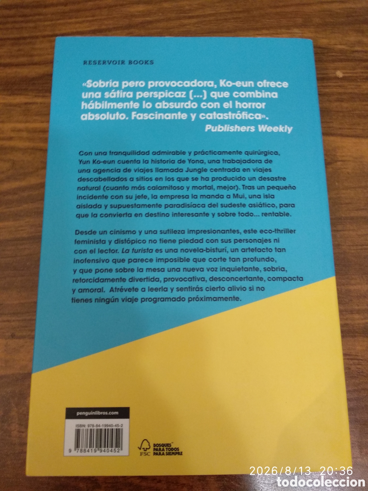 Libros de segunda mano: La turista (Yun Ko-Eun) - Foto 3