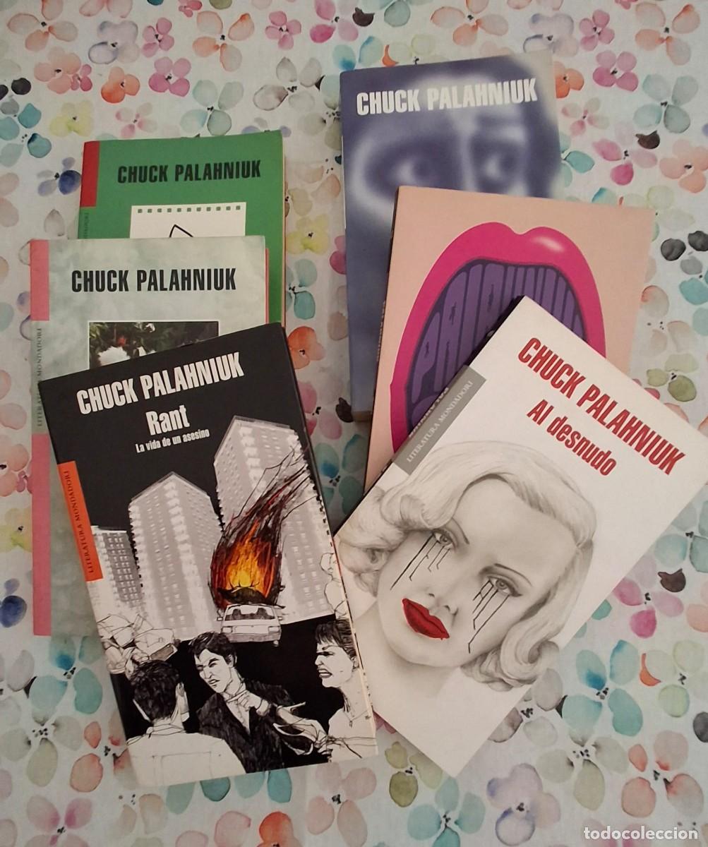 Libros de segunda mano: Lote 6 Libros Chuck Palahniuk - Literatura Mondadori (Fantasmas, Snuff, Rant, Diario...)