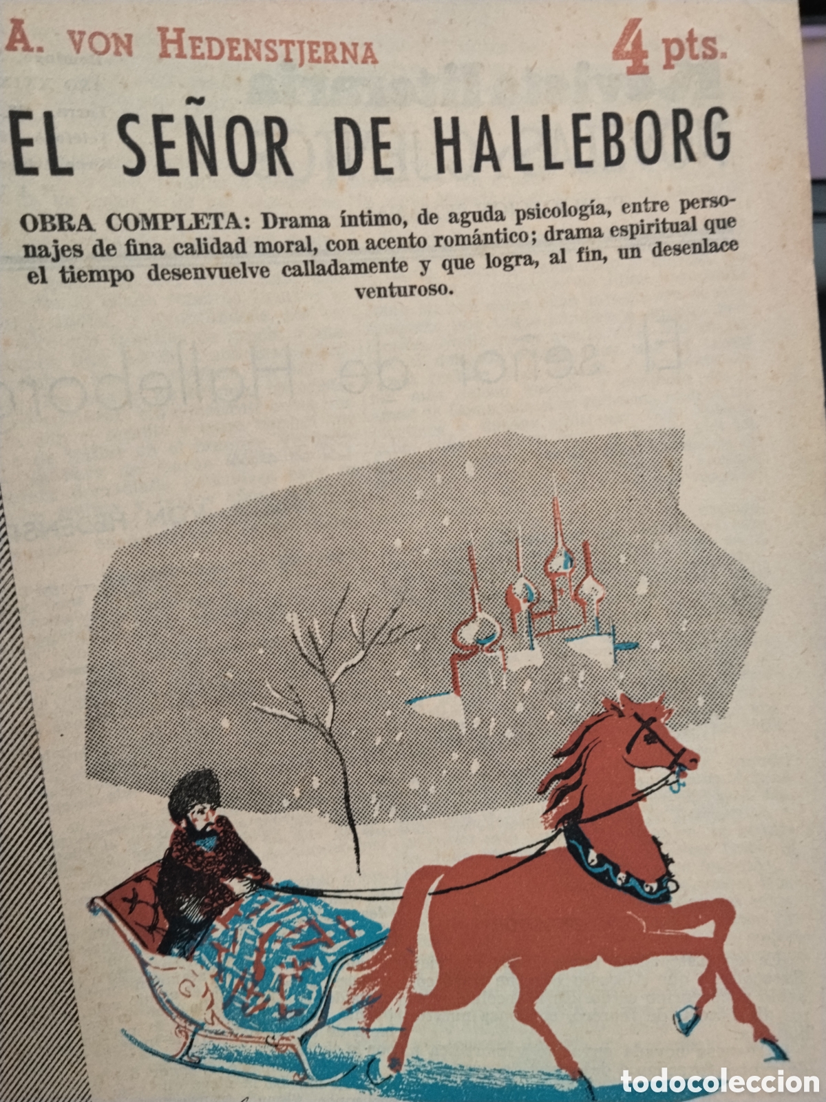 Second hand books: A. Von hedesntjerna. El se&ntilde;or Halleborg