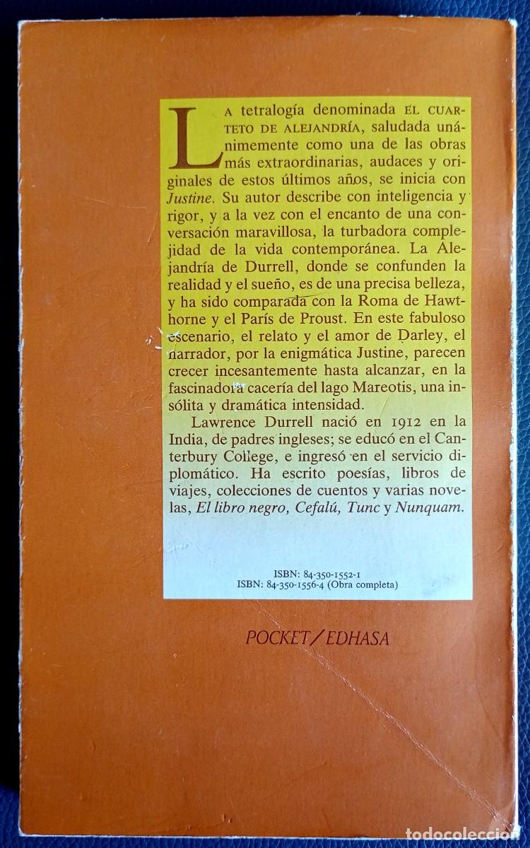 Libros de segunda mano: Lawrence Durrell . Justine - Foto 2