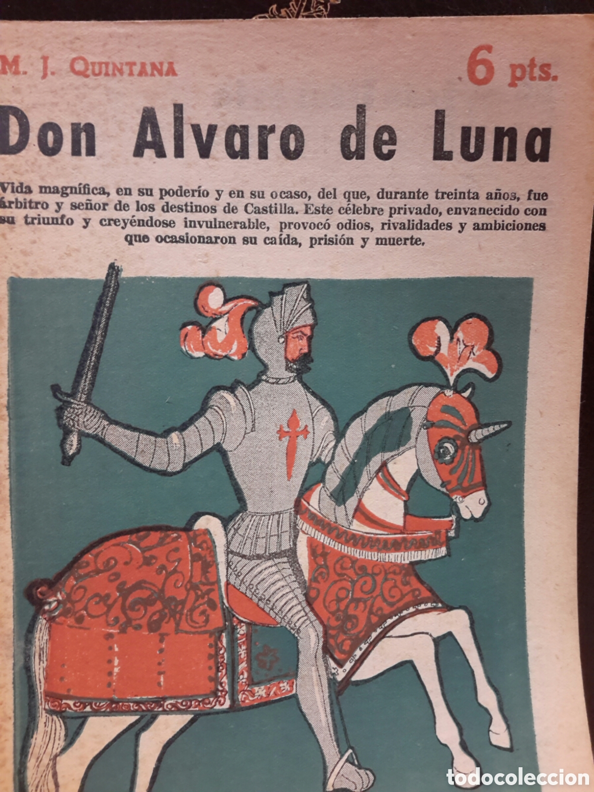 Libri di seconda mano: M. J Quintana. Don Alvaro de Luna