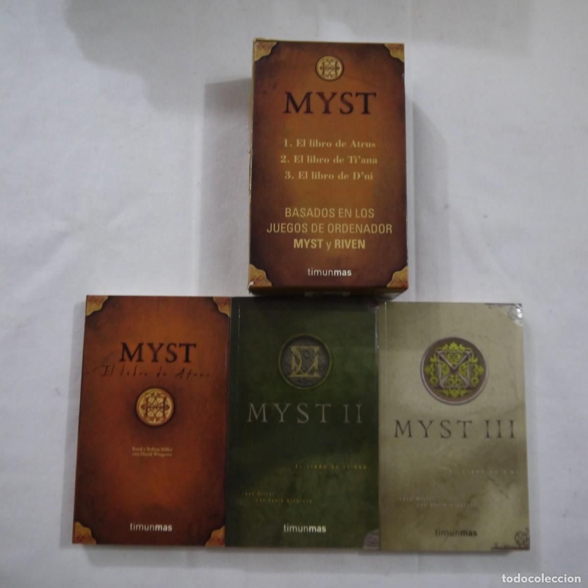 Libros de segunda mano: MYST 1, 2 Y 3 (EN CAJA CONTENEDORA) - RAND MILLER CON DAVID WINGROVE - TIMUN MAS